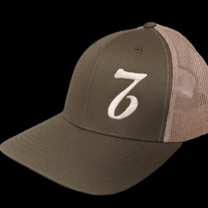 A hat with the number seven on it.