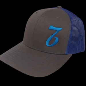 A hat with the number seven on it.