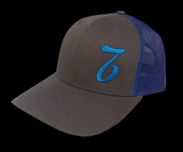 A hat with the number seven on it.