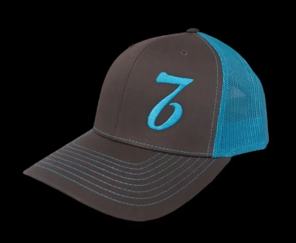 A hat with the number seven on it.