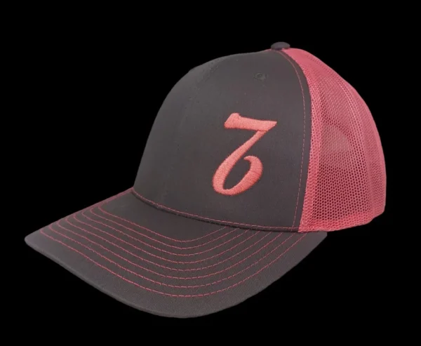 A hat with the number seven on it.