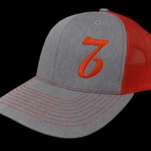 A hat with the number seven on it.